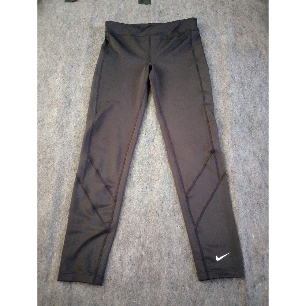 Nike Dri-FIT Women's Black Cropped Leggings Size Medium Yoga Training
